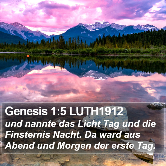 Genesis 1:5 LUTH1912 Bible Study