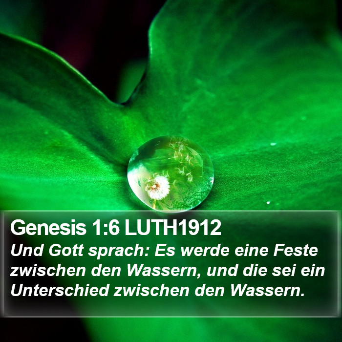 Genesis 1:6 LUTH1912 Bible Study