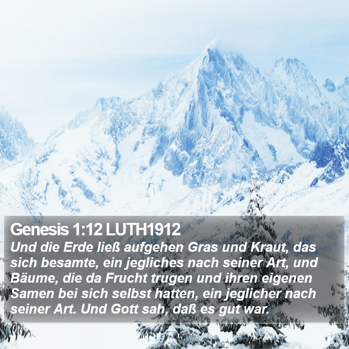 Genesis 1:12 LUTH1912 Bible Study