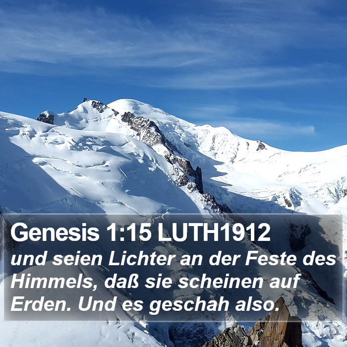 Genesis 1:15 LUTH1912 Bible Study