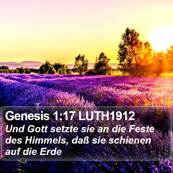 Genesis 1:17 LUTH1912 Bible Study