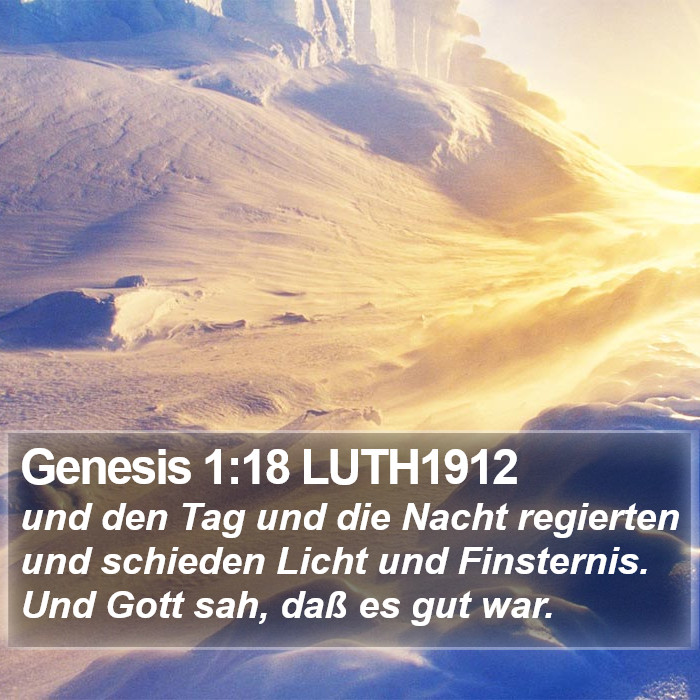 Genesis 1:18 LUTH1912 Bible Study