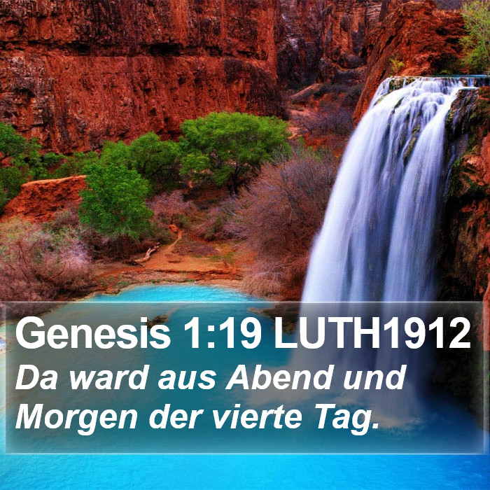 Genesis 1:19 LUTH1912 Bible Study