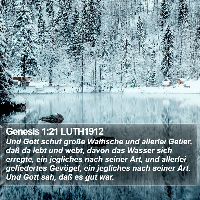 Genesis 1:21 LUTH1912 Bible Study