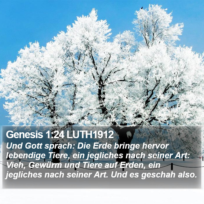 Genesis 1:24 LUTH1912 Bible Study