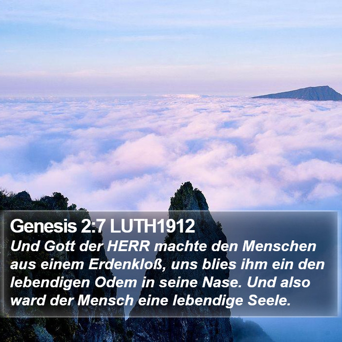 Genesis 2:7 LUTH1912 Bible Study