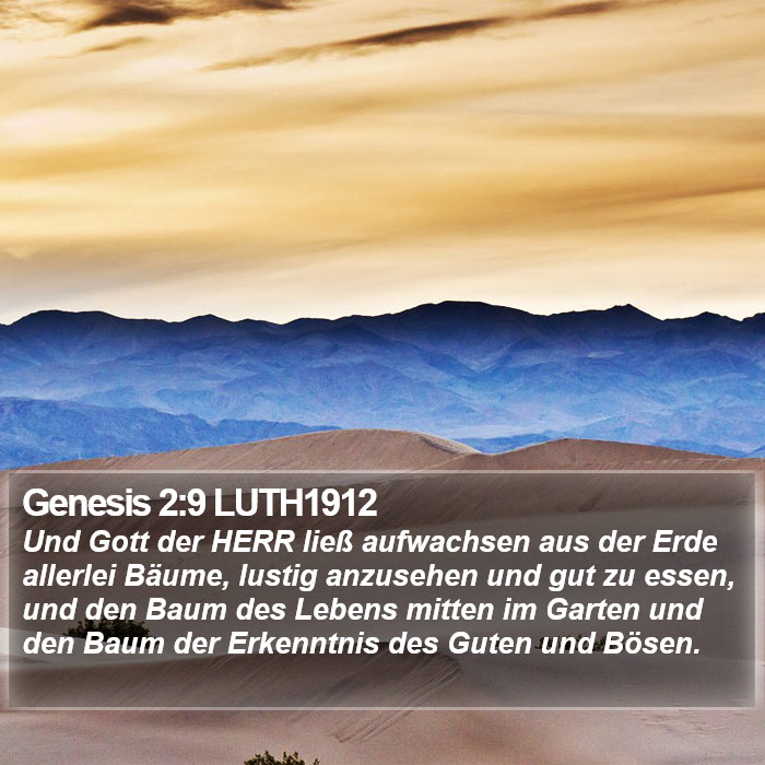 Genesis 2:9 LUTH1912 Bible Study
