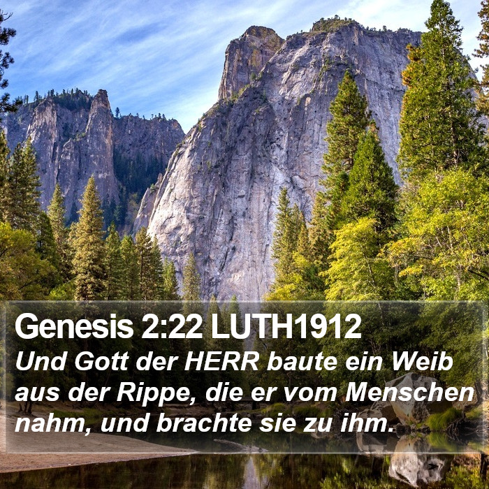 Genesis 2:22 LUTH1912 Bible Study