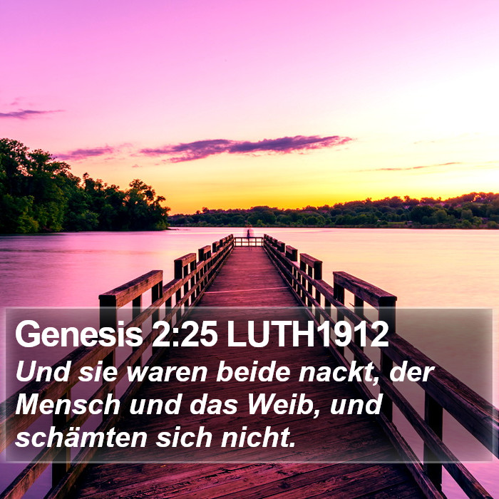 Genesis 2:25 LUTH1912 Bible Study