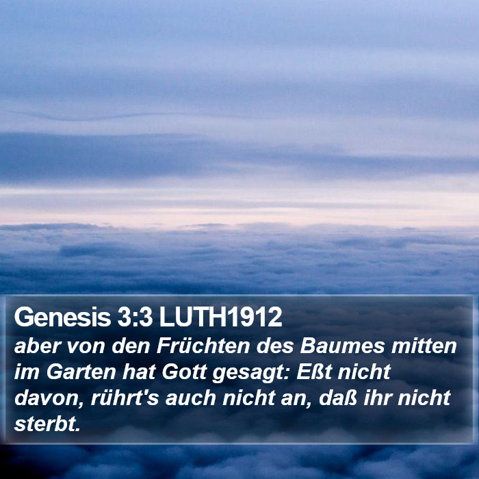 Genesis 3:3 LUTH1912 Bible Study