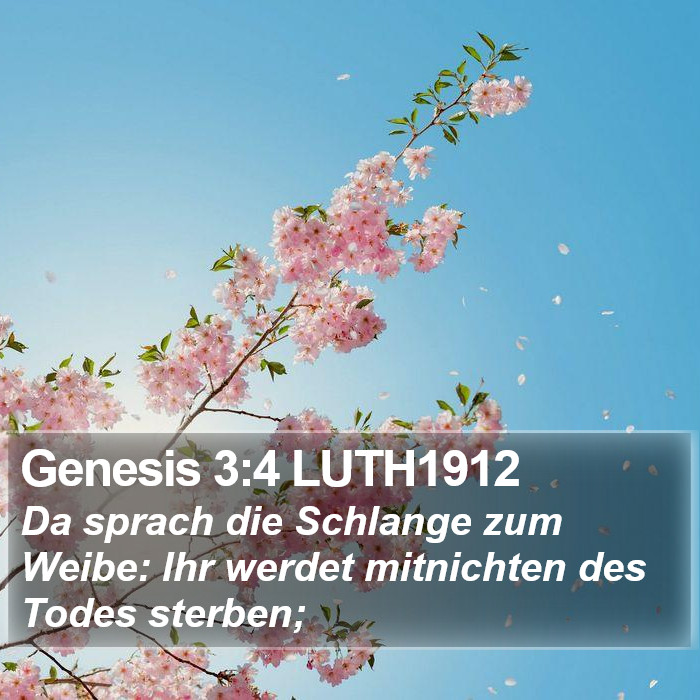 Genesis 3:4 LUTH1912 Bible Study