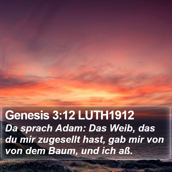 Genesis 3:12 LUTH1912 Bible Study
