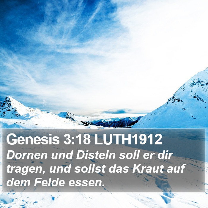 Genesis 3:18 LUTH1912 Bible Study