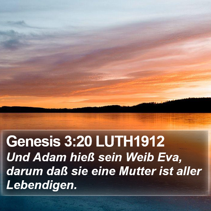 Genesis 3:20 LUTH1912 Bible Study