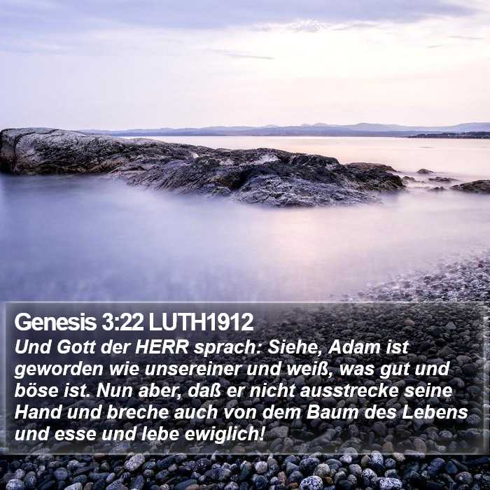 Genesis 3:22 LUTH1912 Bible Study