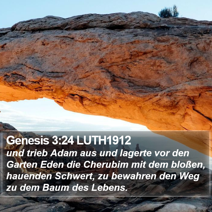 Genesis 3:24 LUTH1912 Bible Study