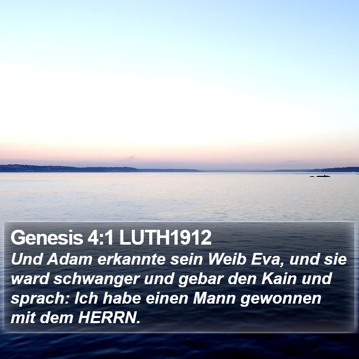 Genesis 4:1 LUTH1912 Bible Study