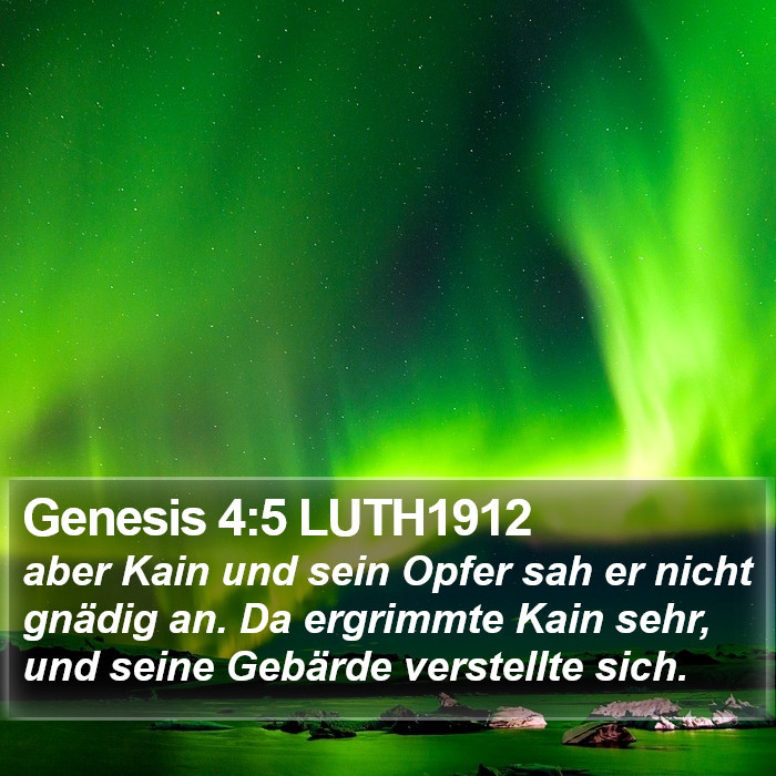 Genesis 4:5 LUTH1912 Bible Study