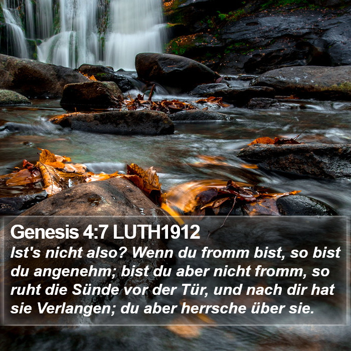 Genesis 4:7 LUTH1912 Bible Study