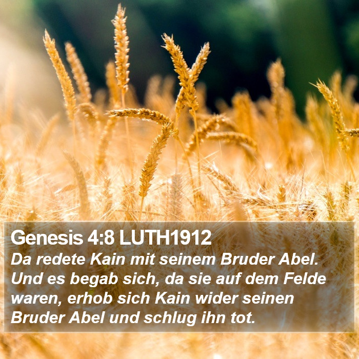Genesis 4:8 LUTH1912 Bible Study