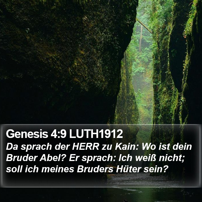 Genesis 4:9 LUTH1912 Bible Study