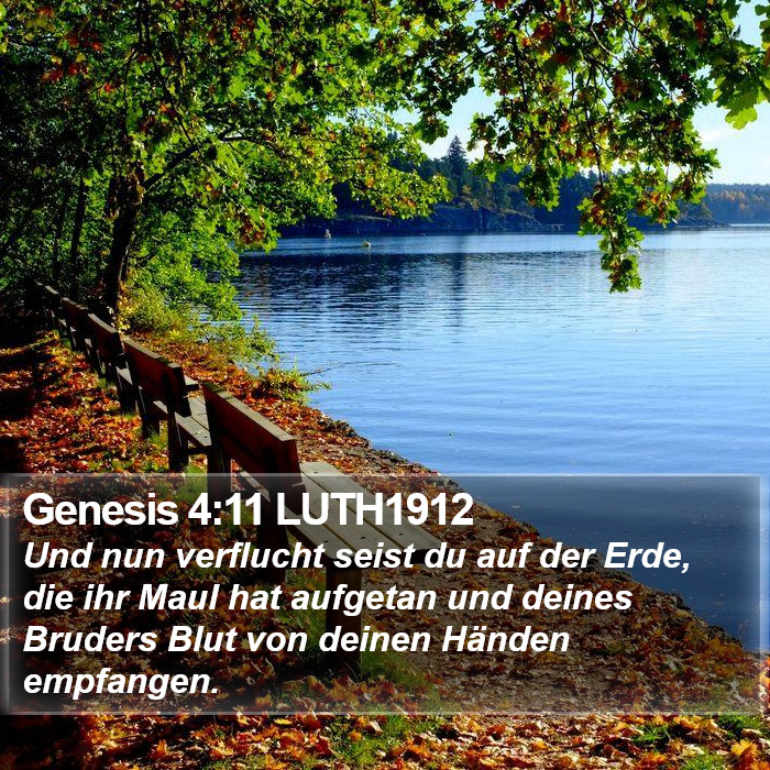 Genesis 4:11 LUTH1912 Bible Study