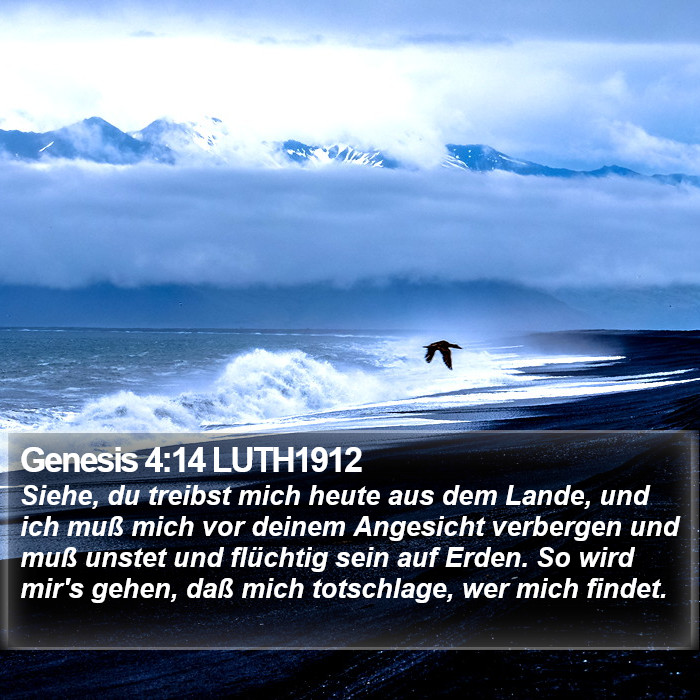 Genesis 4:14 LUTH1912 Bible Study
