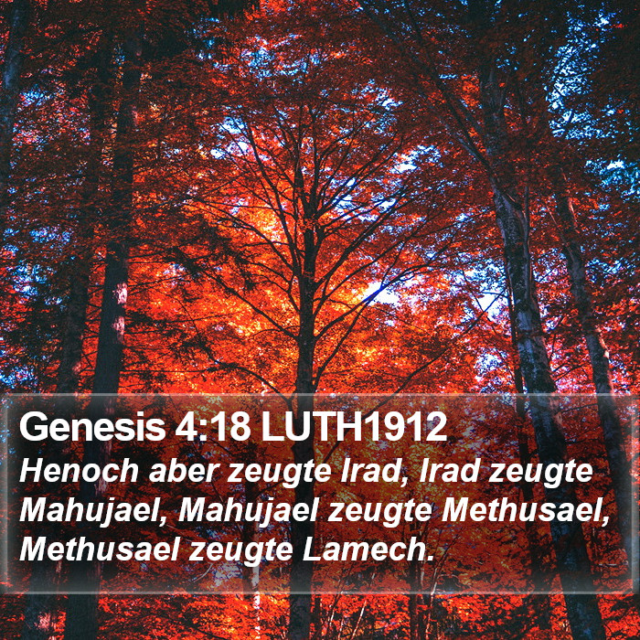 Genesis 4:18 LUTH1912 Bible Study