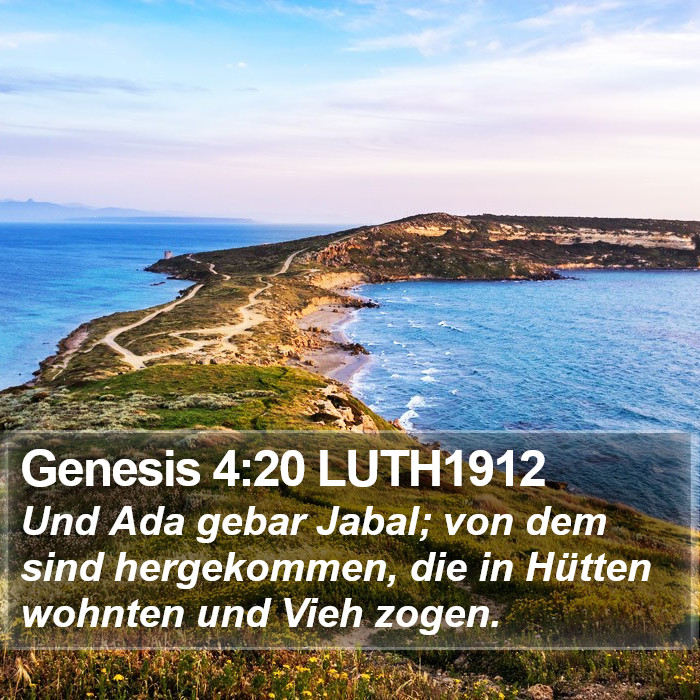 Genesis 4:20 LUTH1912 Bible Study