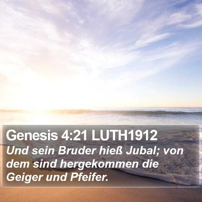 Genesis 4:21 LUTH1912 Bible Study