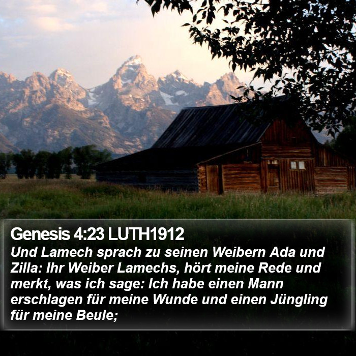 Genesis 4:23 LUTH1912 Bible Study