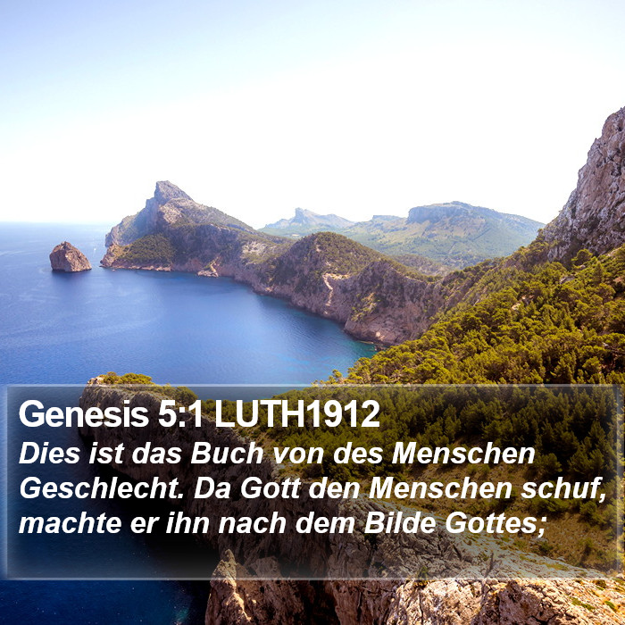 Genesis 5:1 LUTH1912 Bible Study