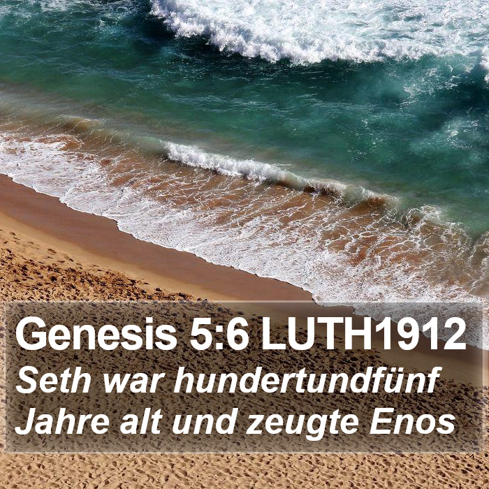 Genesis 5:6 LUTH1912 Bible Study