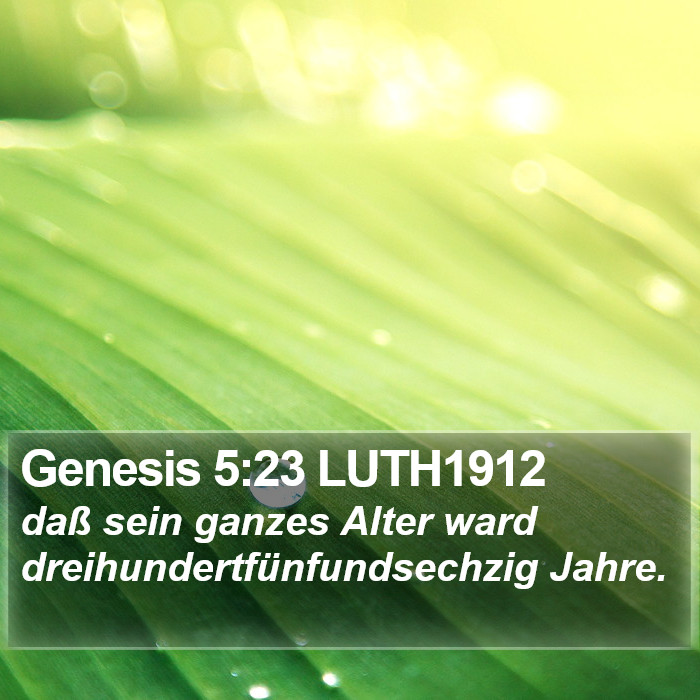 Genesis 5:23 LUTH1912 Bible Study