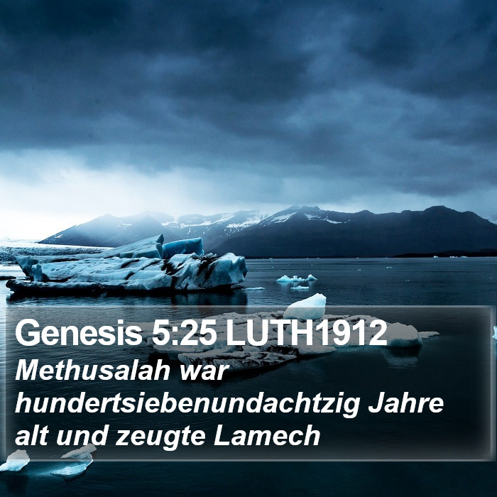 Genesis 5:25 LUTH1912 Bible Study