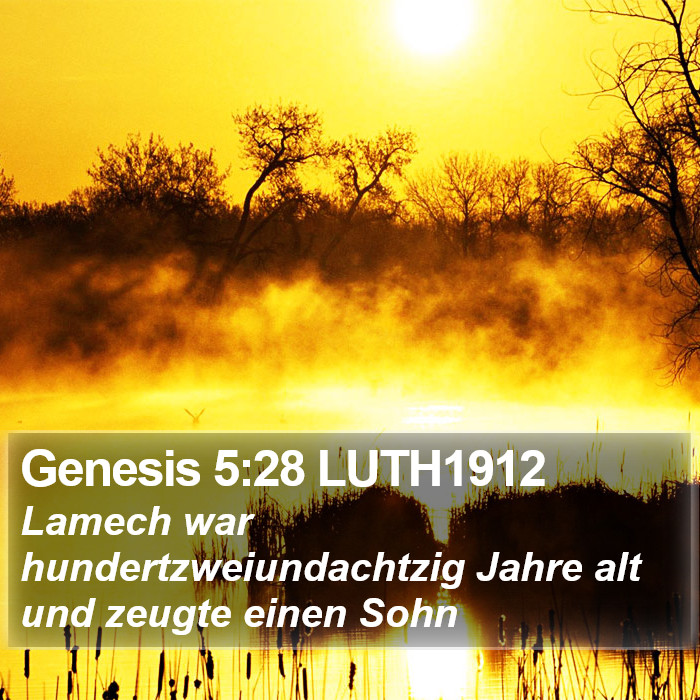 Genesis 5:28 LUTH1912 Bible Study