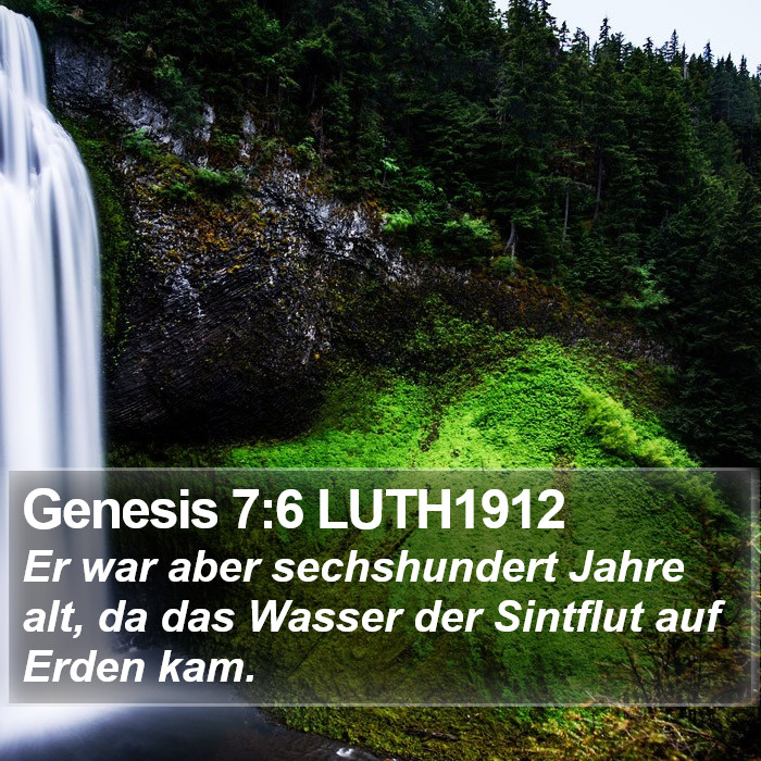 Genesis 7:6 LUTH1912 Bible Study
