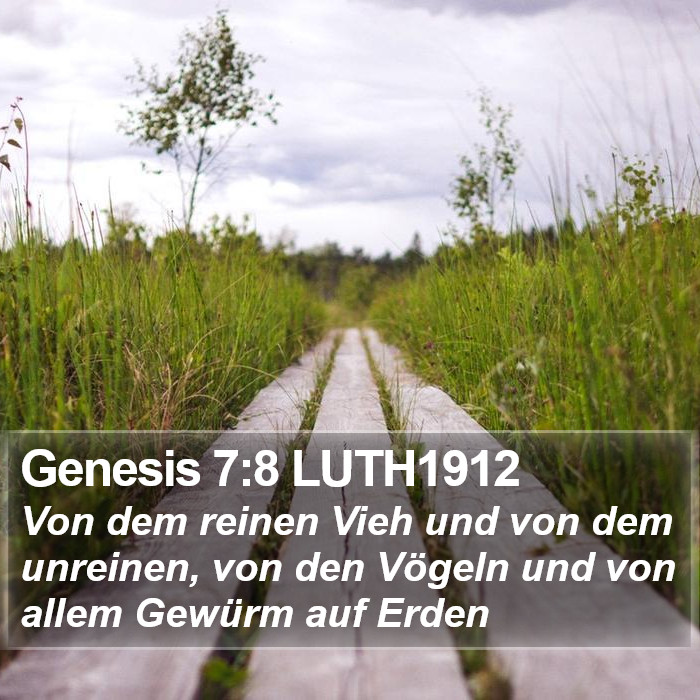 Genesis 7:8 LUTH1912 Bible Study