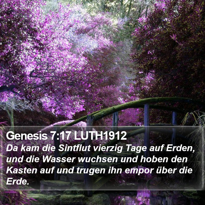 Genesis 7:17 LUTH1912 Bible Study