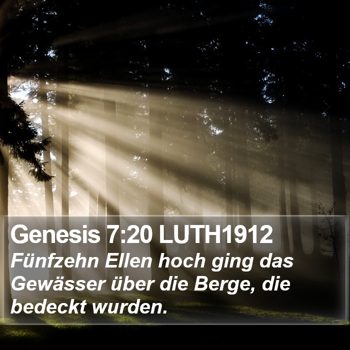 Genesis 7:20 LUTH1912 Bible Study