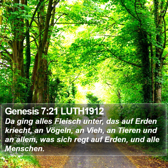 Genesis 7:21 LUTH1912 Bible Study