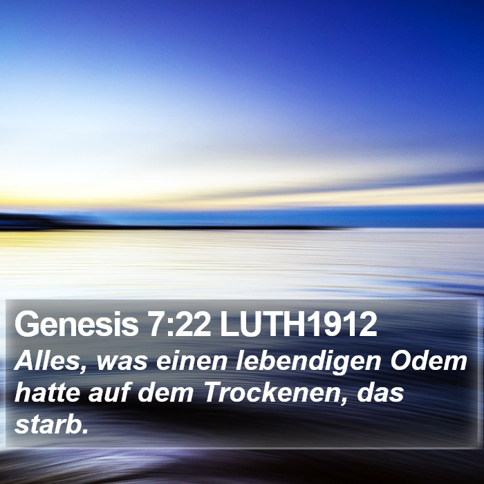 Genesis 7:22 LUTH1912 Bible Study