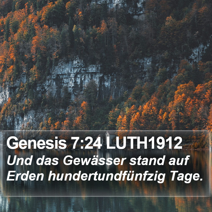 Genesis 7:24 LUTH1912 Bible Study