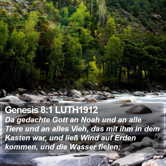 Genesis 8:1 LUTH1912 Bible Study