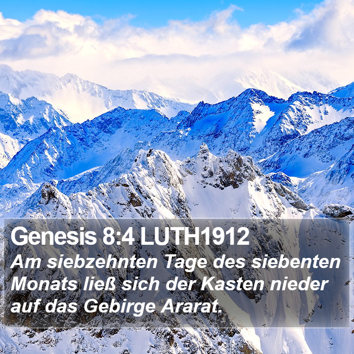 Genesis 8:4 LUTH1912 Bible Study