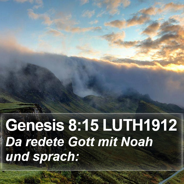 Genesis 8:15 LUTH1912 Bible Study