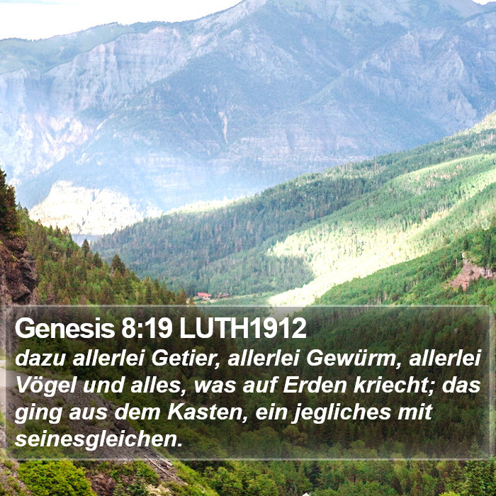 Genesis 8:19 LUTH1912 Bible Study