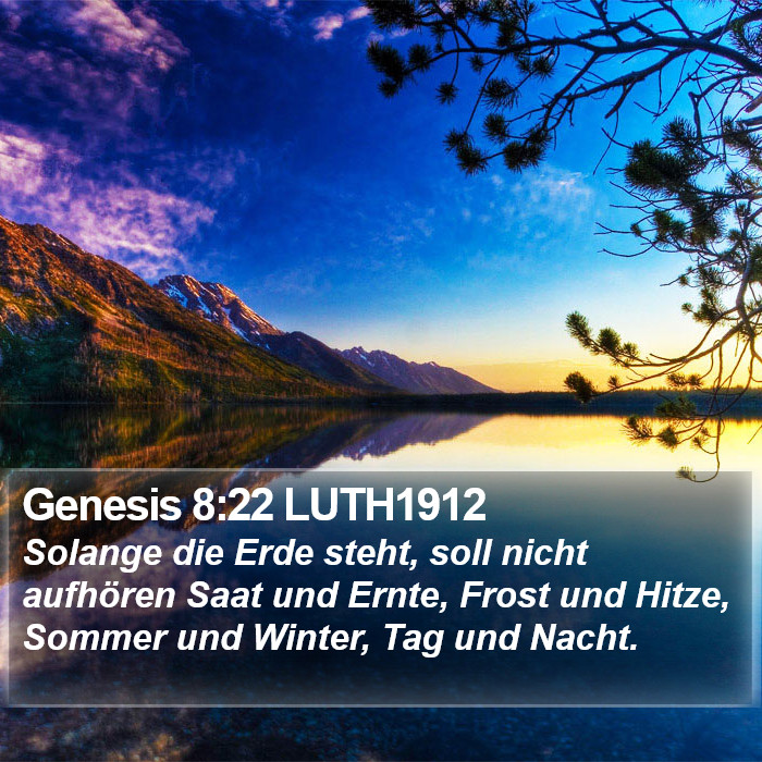 Genesis 8:22 LUTH1912 Bible Study