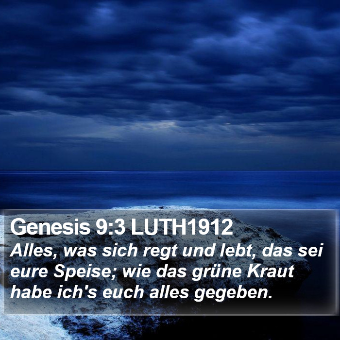 Genesis 9:3 LUTH1912 Bible Study