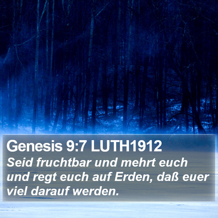 Genesis 9:7 LUTH1912 Bible Study